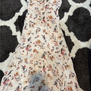 Abercrombie & Fitch Cream Floral Maxi Dress